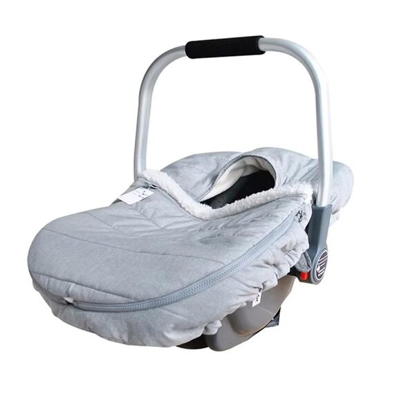 Baby Winter Car Seat Gray Cover Universal Fit Protection for Wind and Cold - Picture 1 of 7